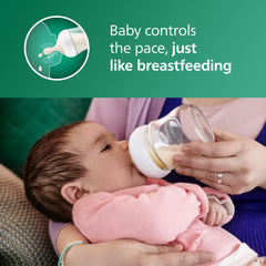 Philips Avent Natural Response nipple Flow 2 supports baby-led milk flow.