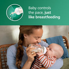 Philips Avent natural response nipple flow3 enabling baby-controlled flow.