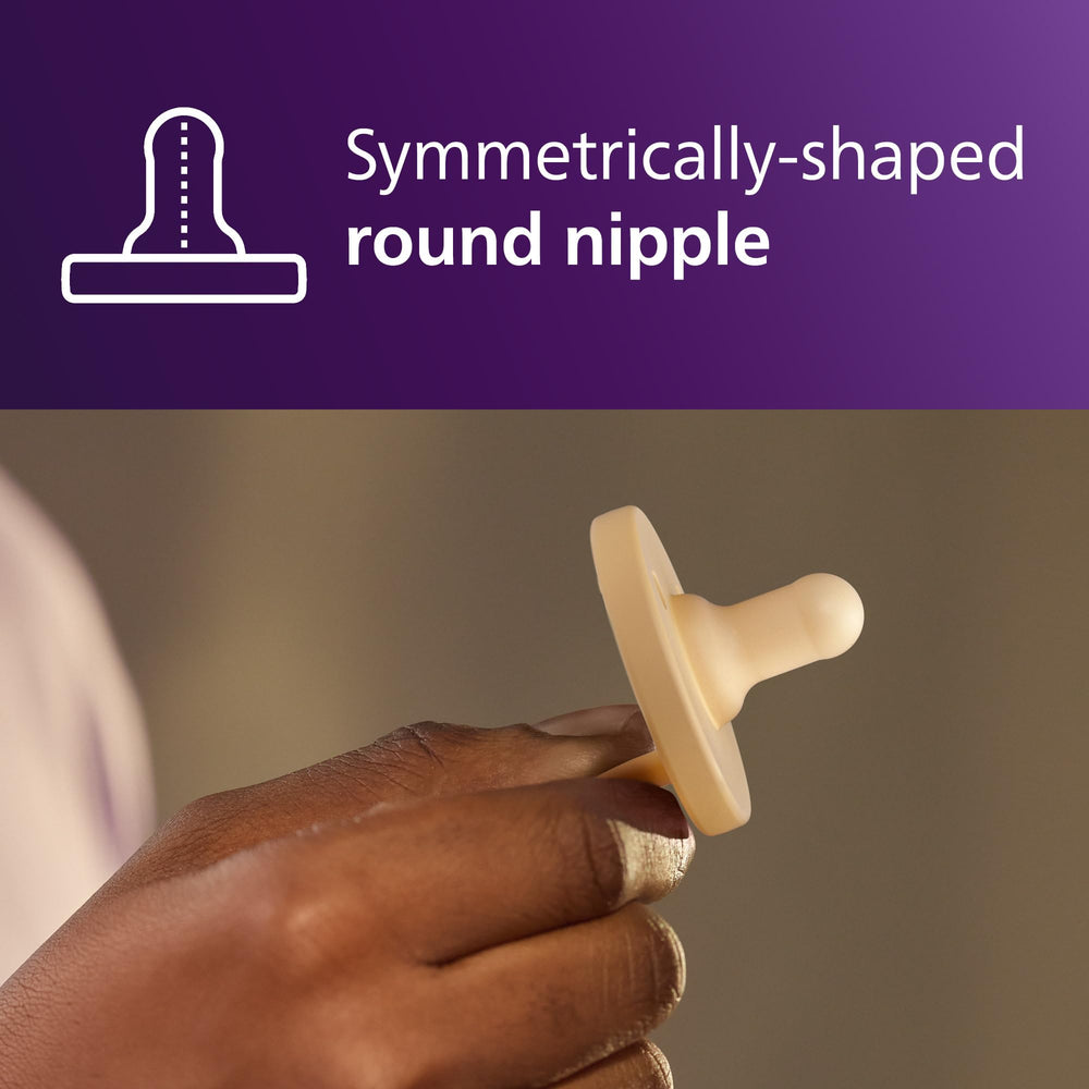 Philips Avent Soothie pacifier symmetrical nipple supports natural suckling
