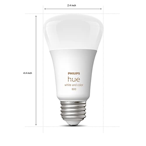Philips Hue A19 60W equivalent bulb shown for bright general lighting