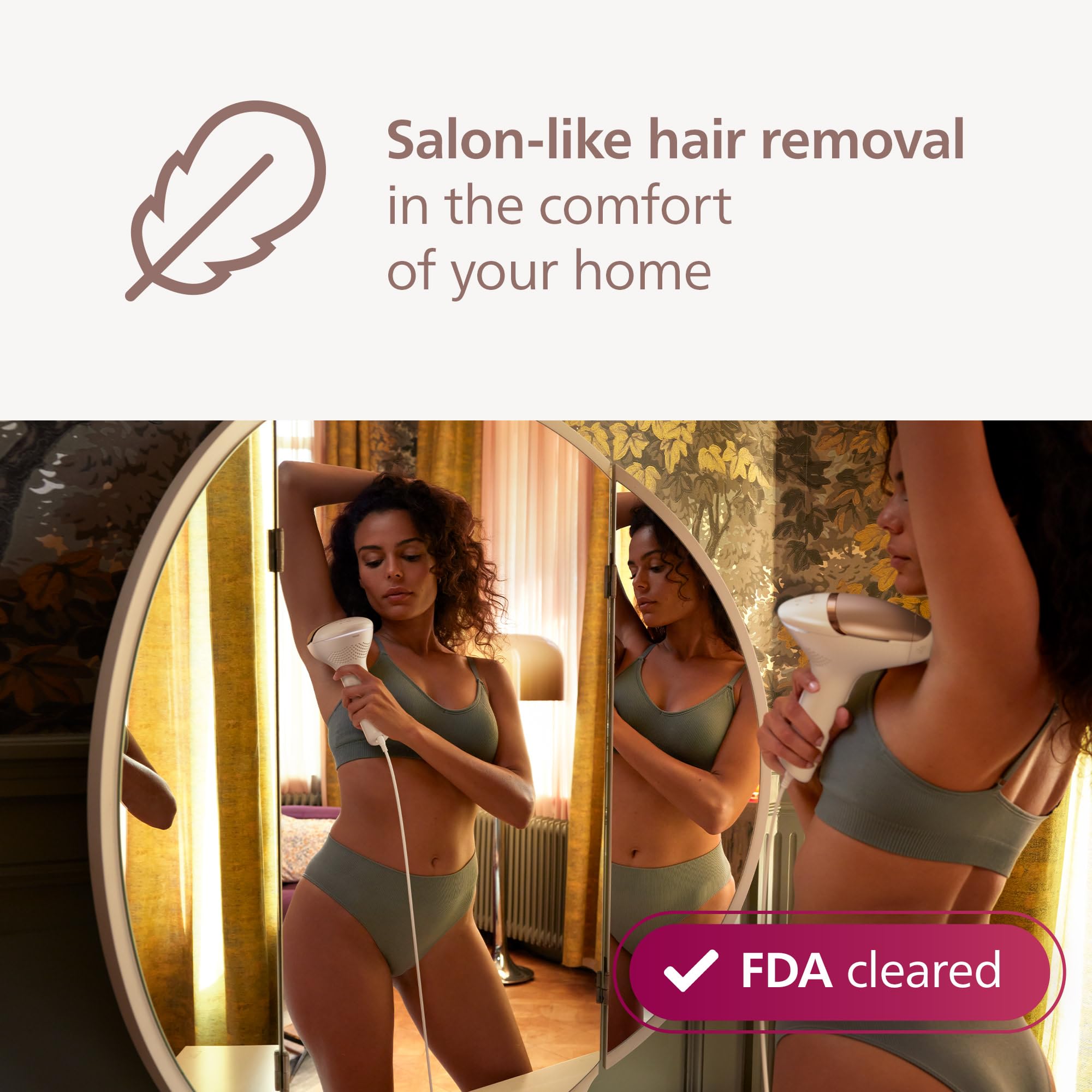 Philips Lumea 9000 SenseIQ sensors ensure safe skin tone matching