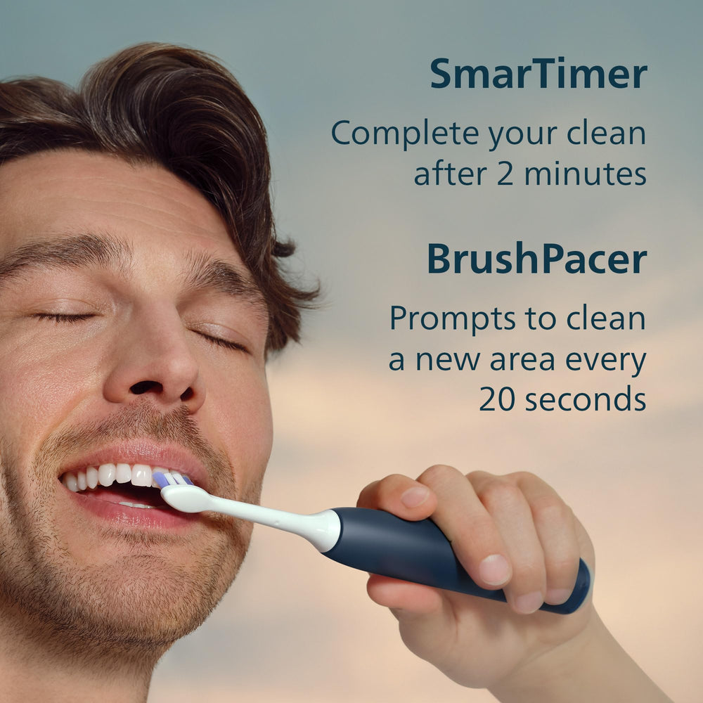 Philips Sonicare 6500 BrushPacer and SmartTimer guide sessions.