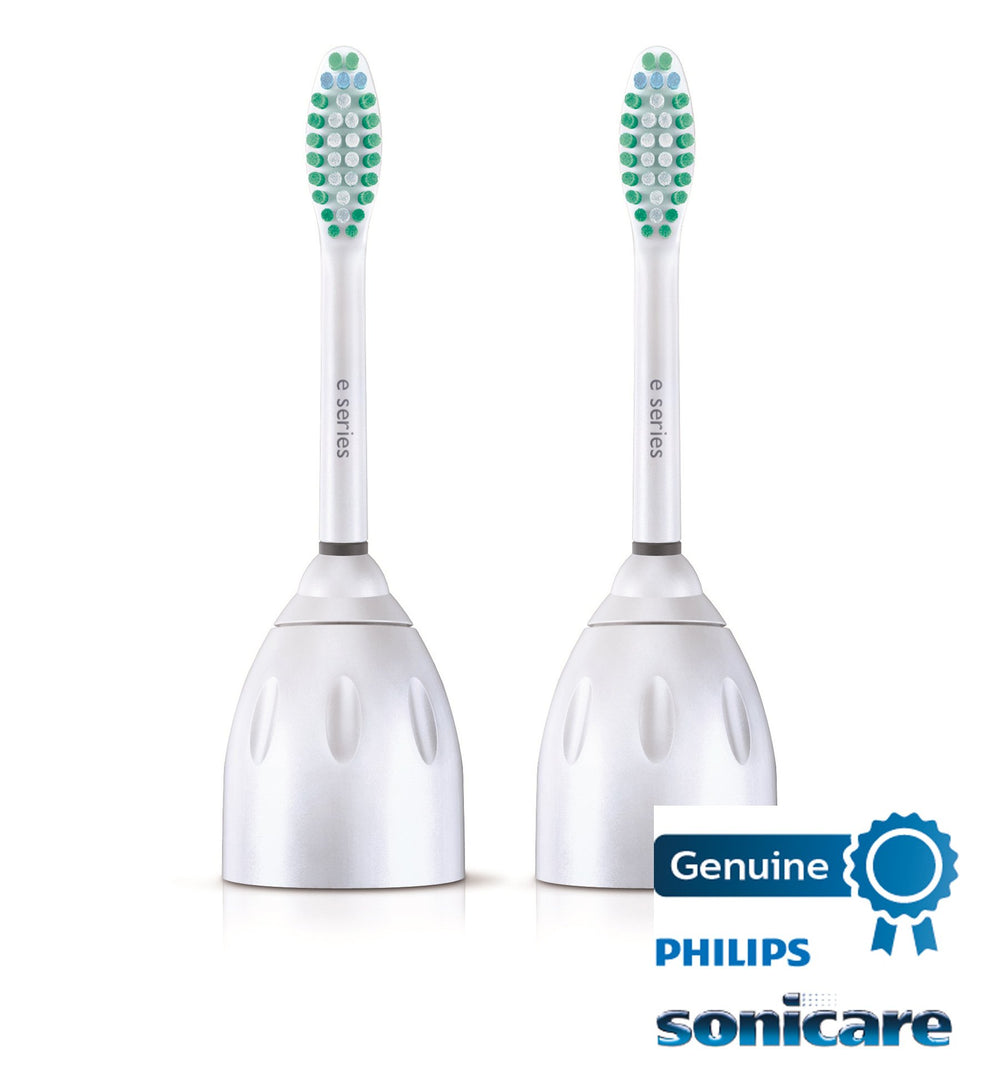 Philips Sonicare e-Series compatibility label visible on the head.