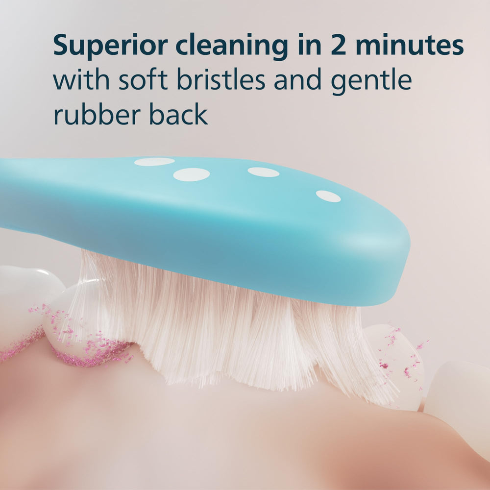 Philips Sonicare for Kids 7+ contoured bristle profile ensures a snug fit
