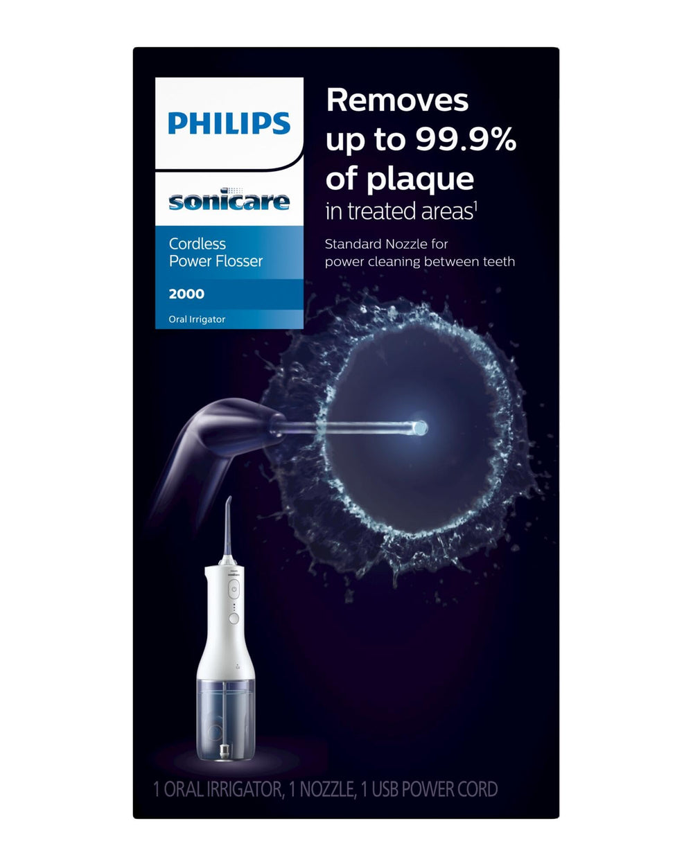 Philips Sonicare Water Flosser durable nozzle withstands long-term use.