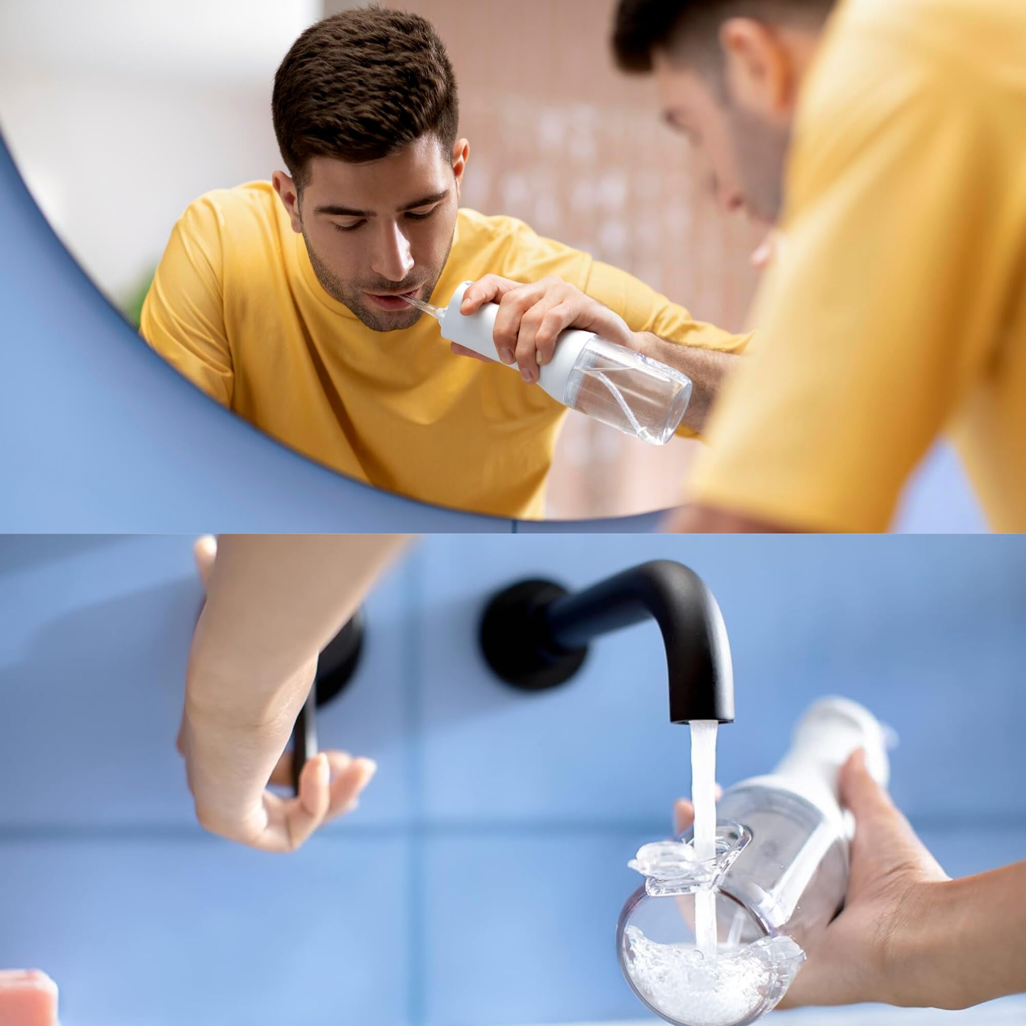 Philips Sonicare Water Flosser 250ml reservoir supports uninterrupted sessions.