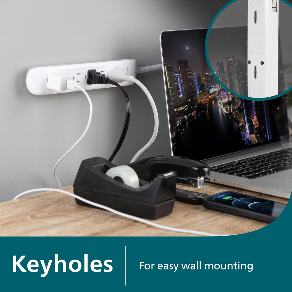 Philips tangle-free braided cable stays neat and durable for daily use.