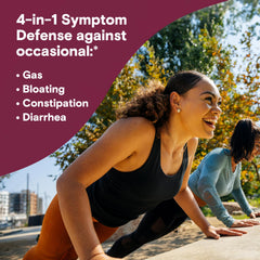 Phillips' Colon Health capsules being poured for on-the-go symptom support