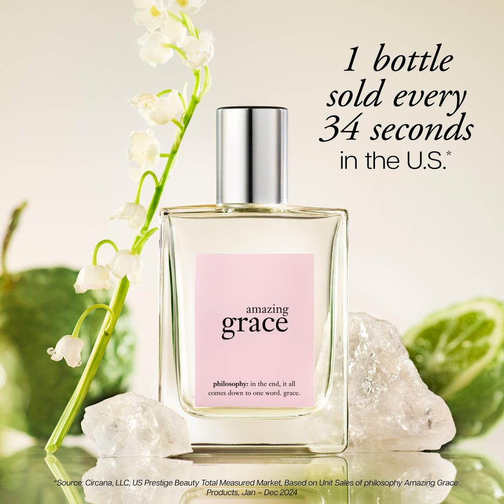 Philosophy Amazing Grace packaging display ideal giftable set.