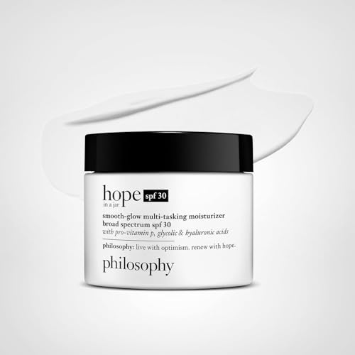 Philosophy Hope in a Jar on hand demonstrating easy daily use