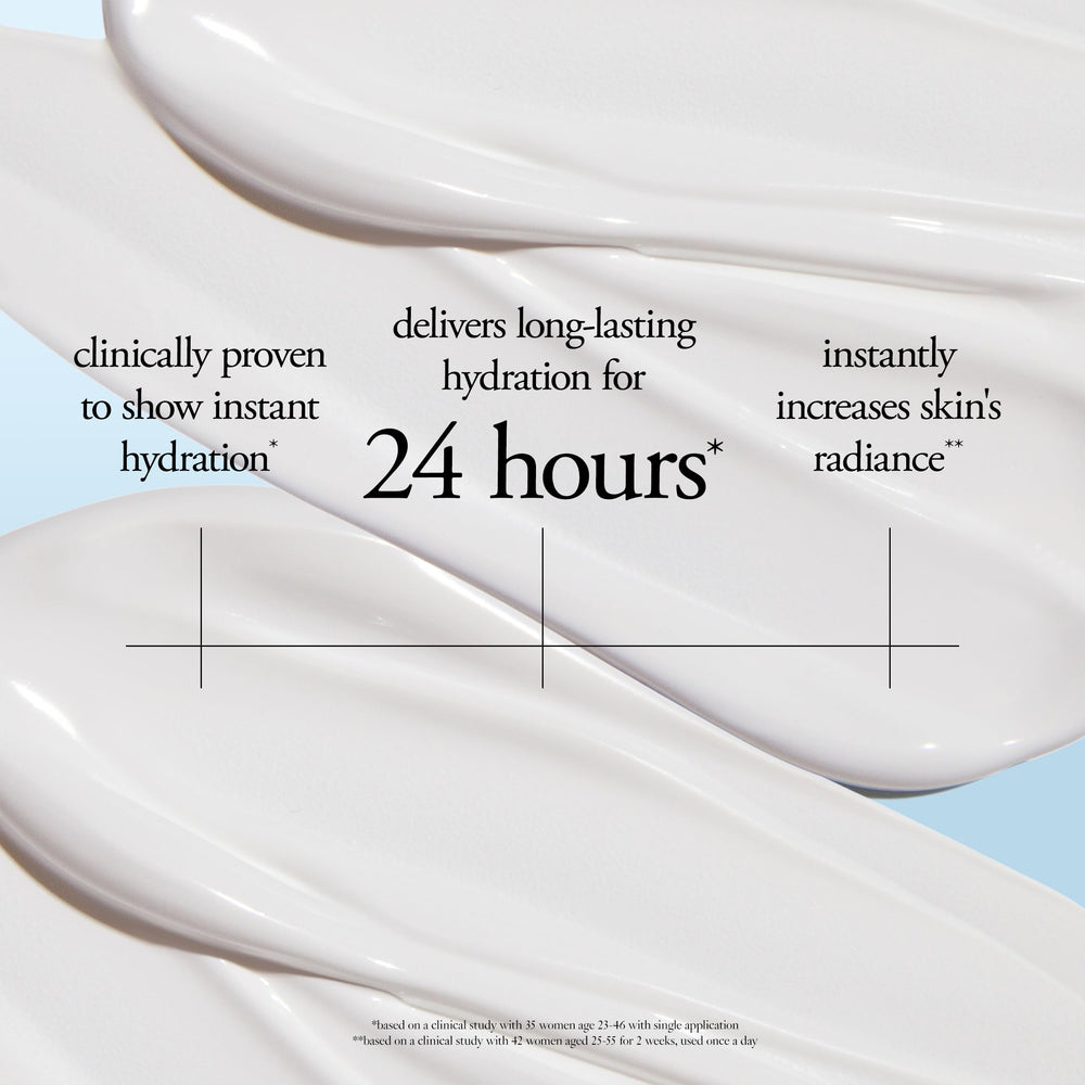 Philosophy Hope in a Jar applied to skin for a radiant glow