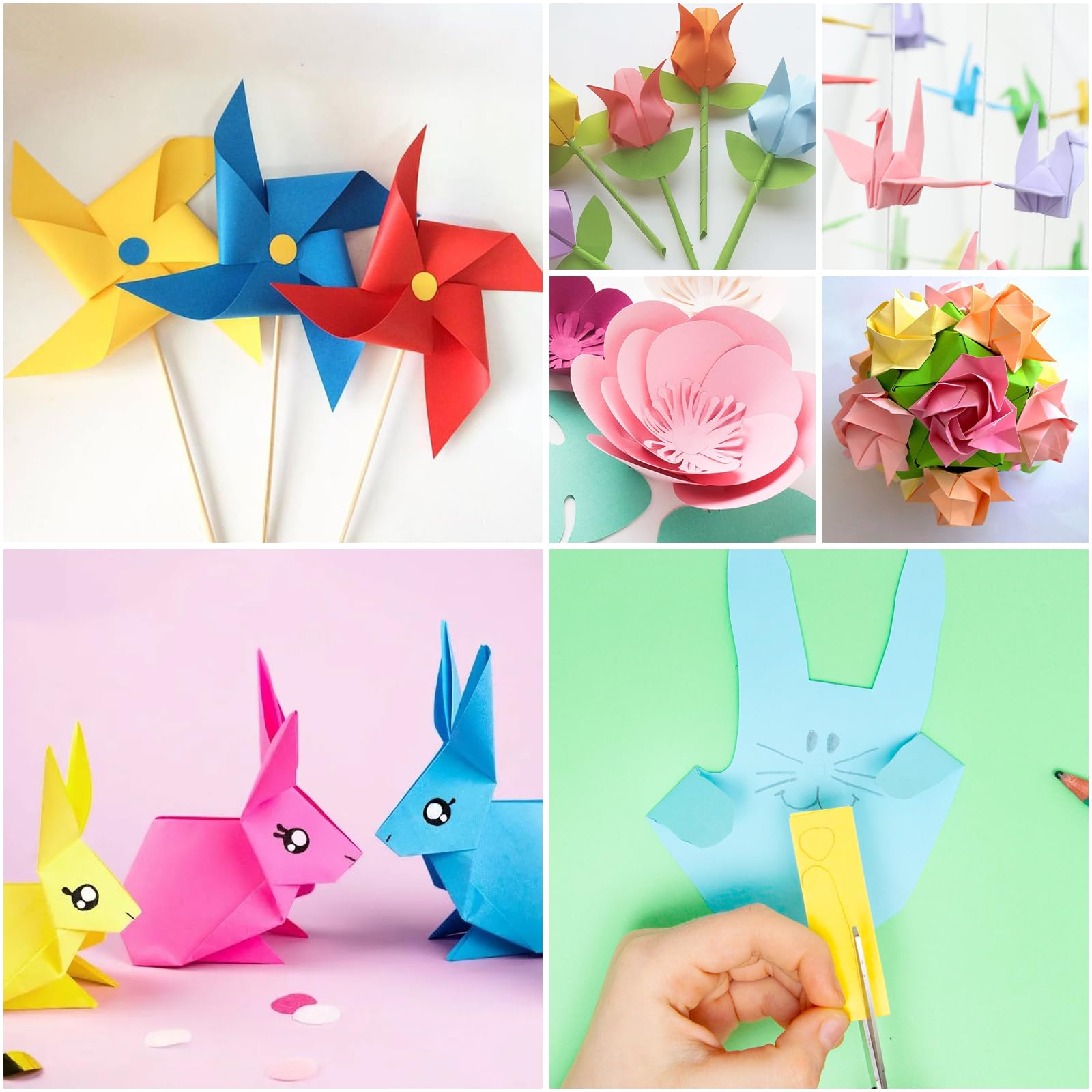 Phinus origami paper set suited for arts and projects