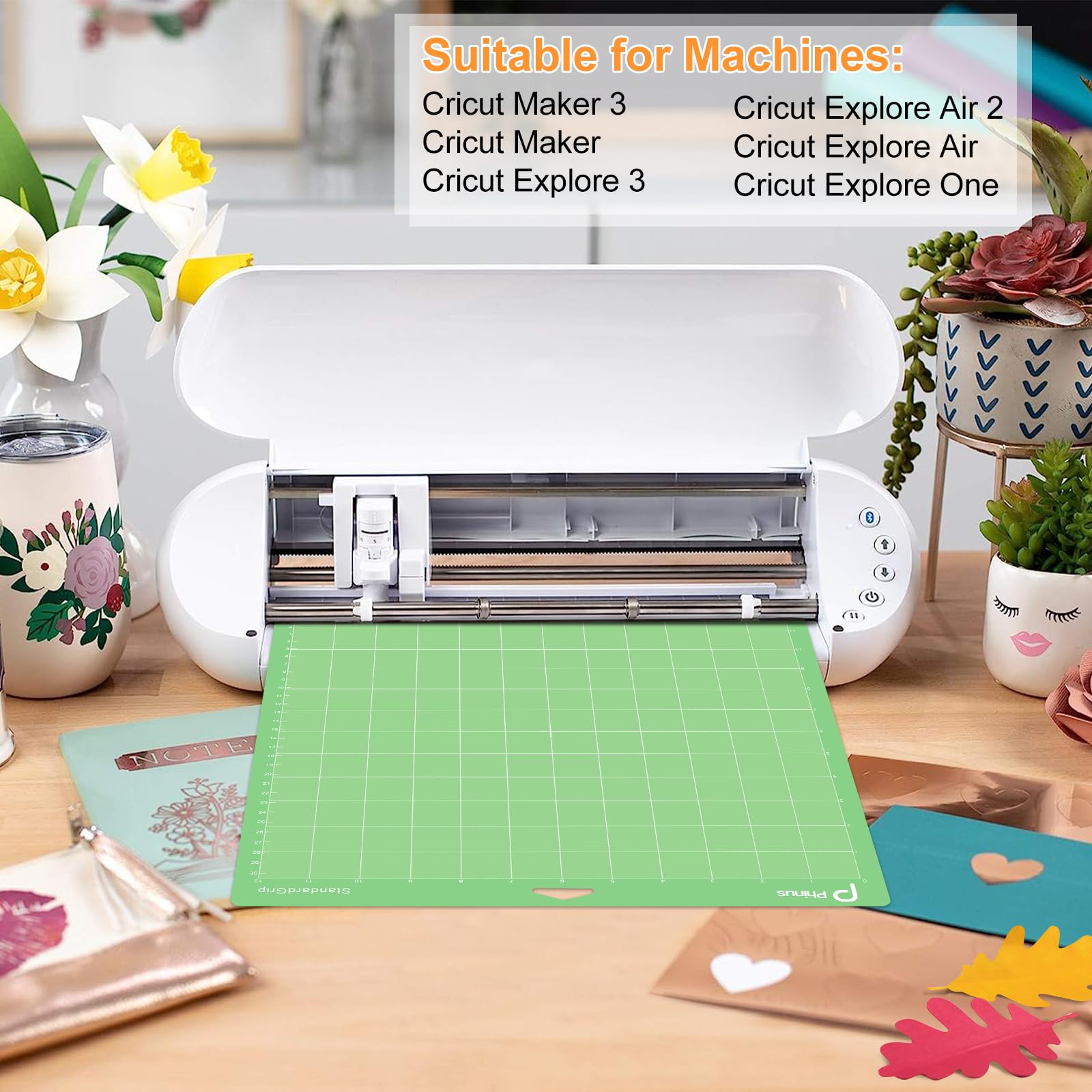 Phinus standard grip mat 12x12 compatible with Maker and Explore series for easy cutting