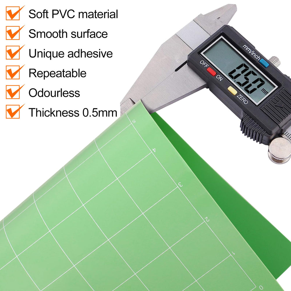 Phinus standard grip mat 12x12 sticky area closeup with strong adhesion