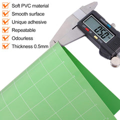 Phinus standard grip mat 12x12 sticky area closeup with strong adhesion