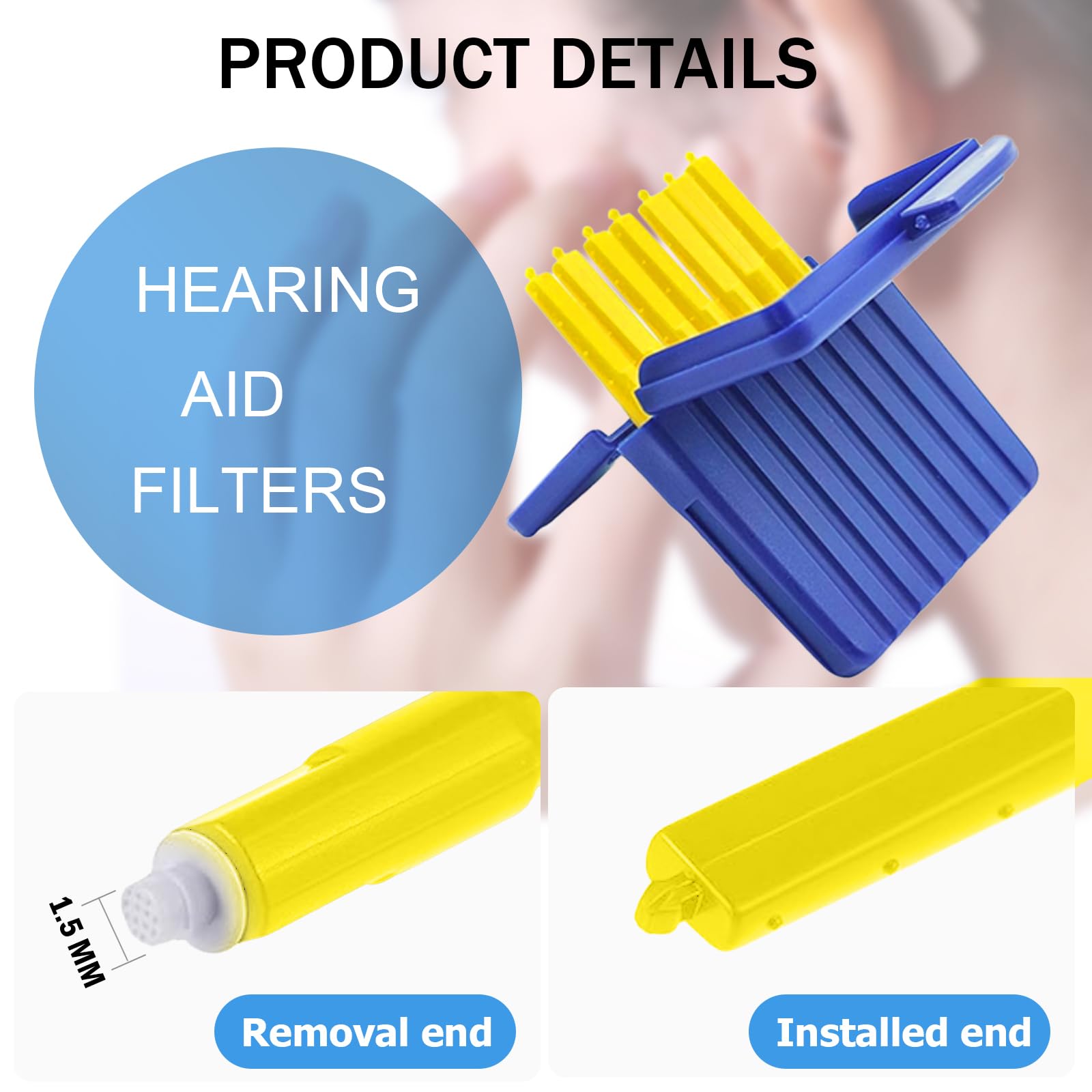 Phirunty Starkey wax guard filter pack in case keeps replacements organized.