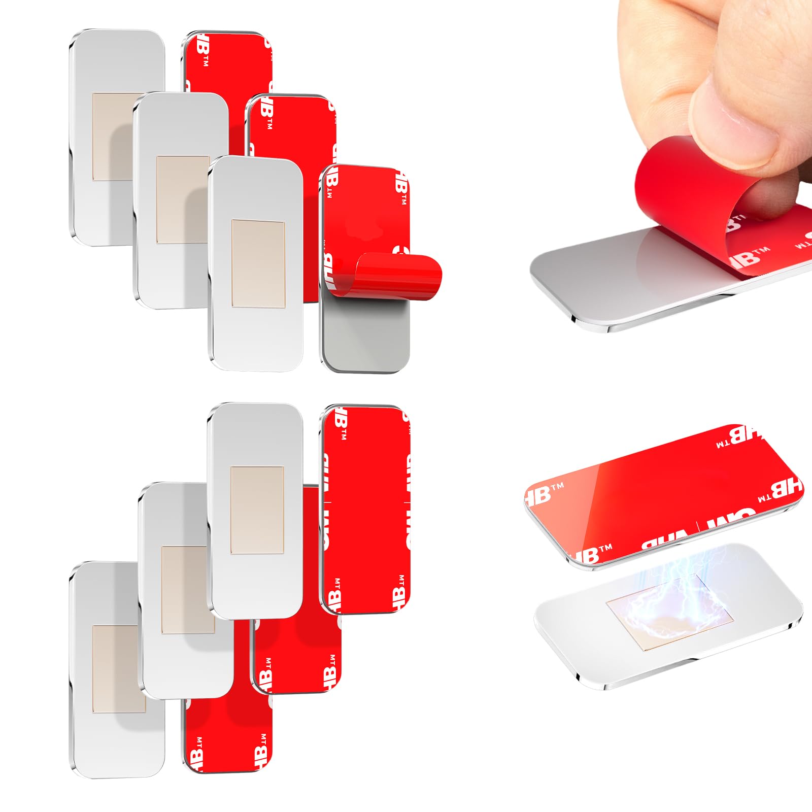 PHIXBEAR 6-pack cabinet catches with ultra-thin profile for discreet mounting.