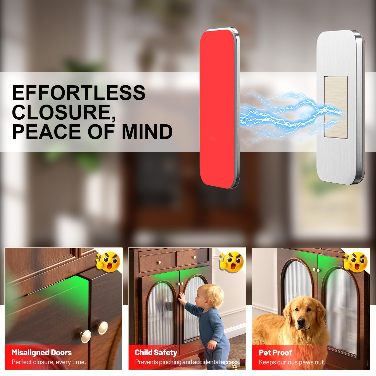 PHIXBEAR neodymium magnets ensure doors close securely and keep dust out.