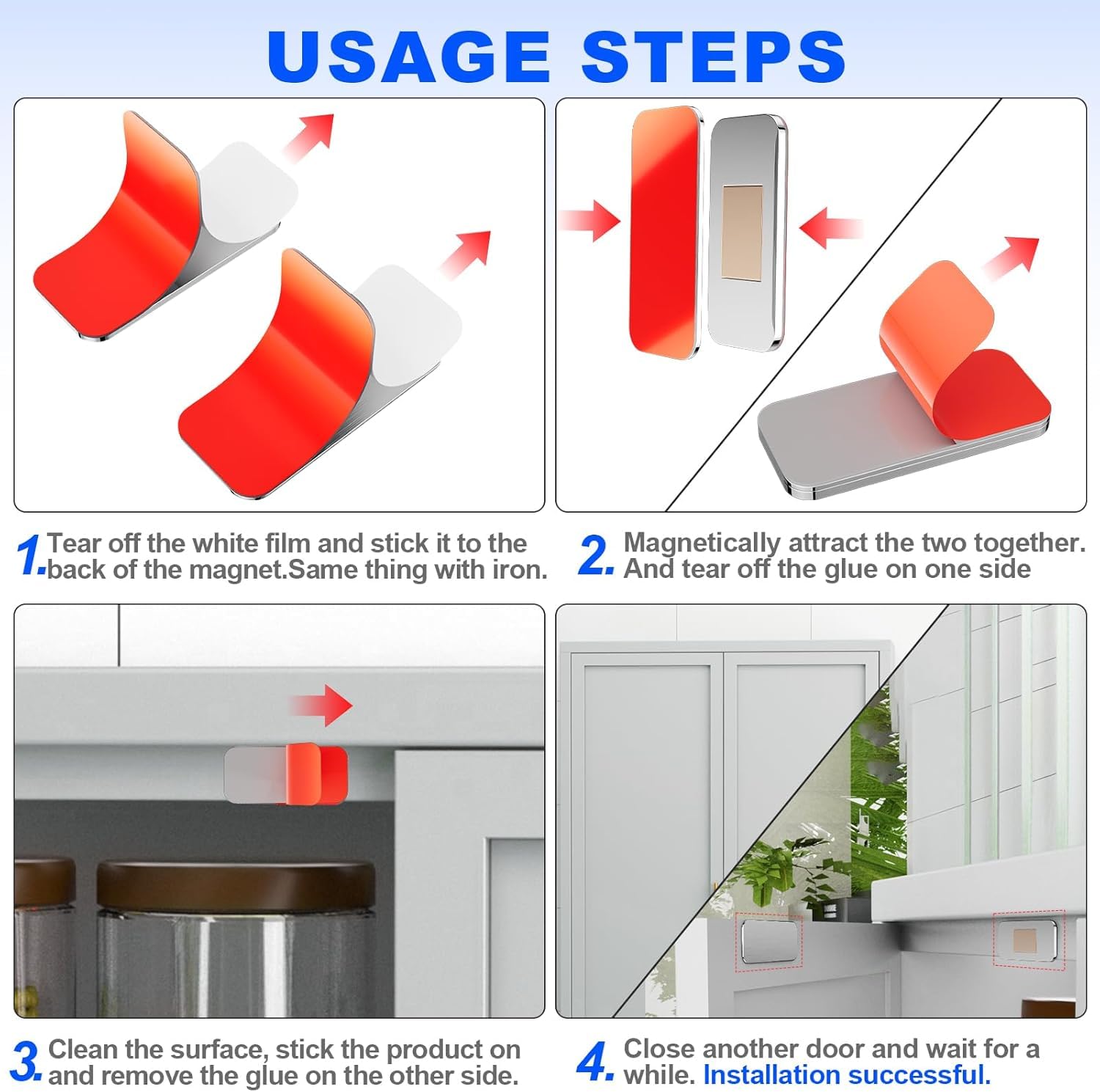 PHIXBEAR drawer and cabinet magnet provides secure, organized spaces.