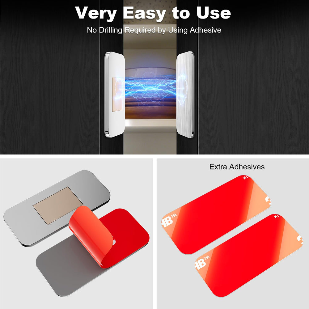 PHIXBEAR stainless steel magnetic cabinet catch resists moisture for durable use.