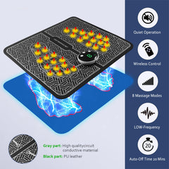 Phixnozar foot massager mat setup demonstrates 2-in-1 versatility for home use.