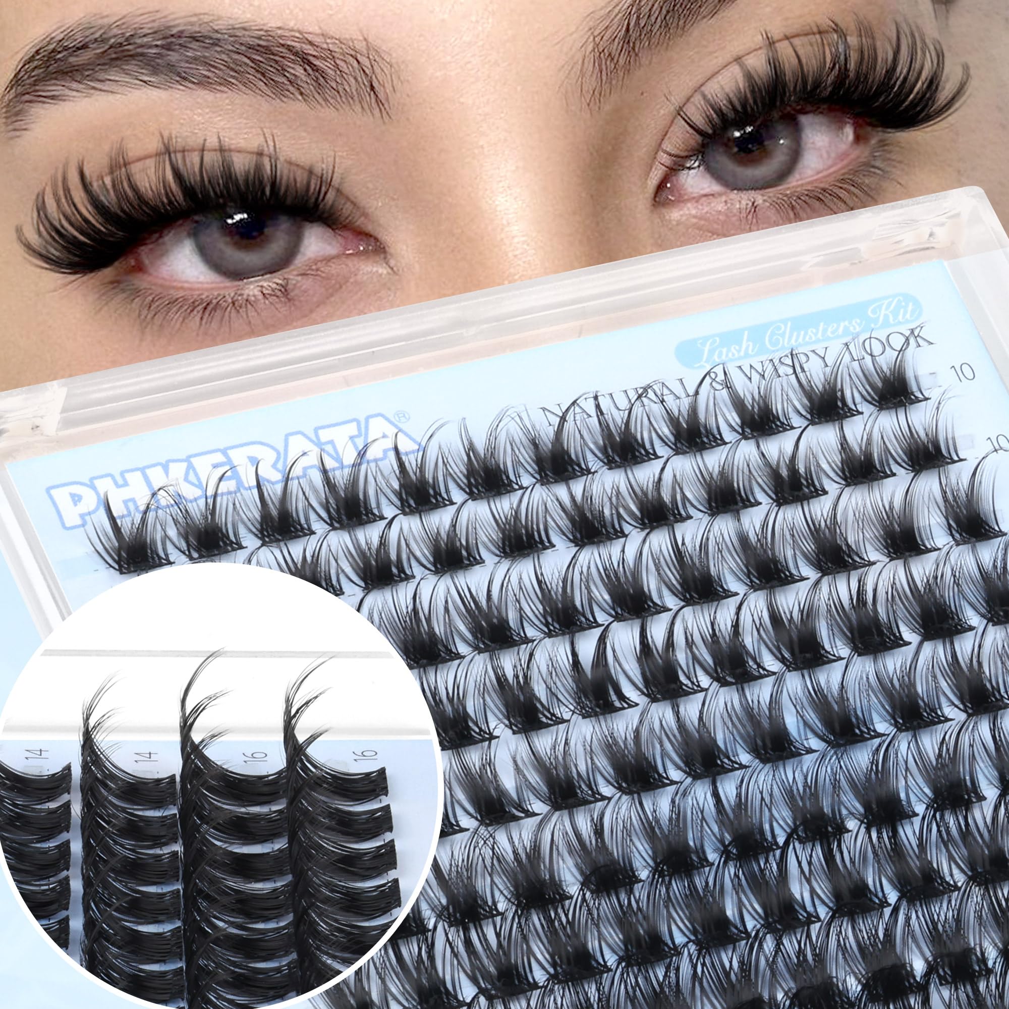 PHKERATA all-day comfort lashes stay in place through routine activities.