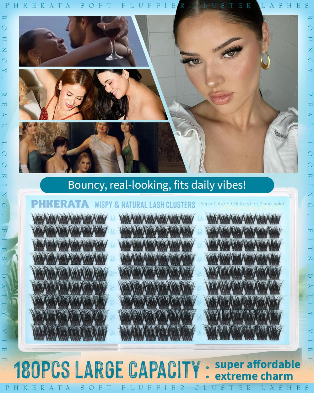 PHKERATA Cruelty-free vegan lashes align with ethical beauty routines.