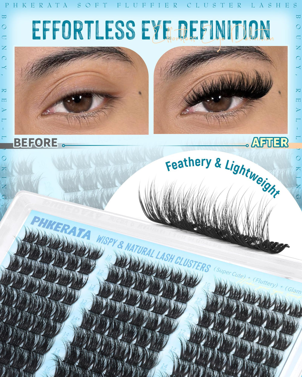 PHKERATA DIY Extensions 10-16mm offer customizable lengths for versatile styling.