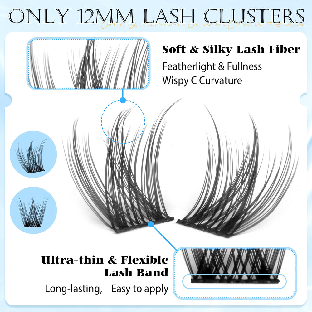PHKERATA flexible lash-band design eases application