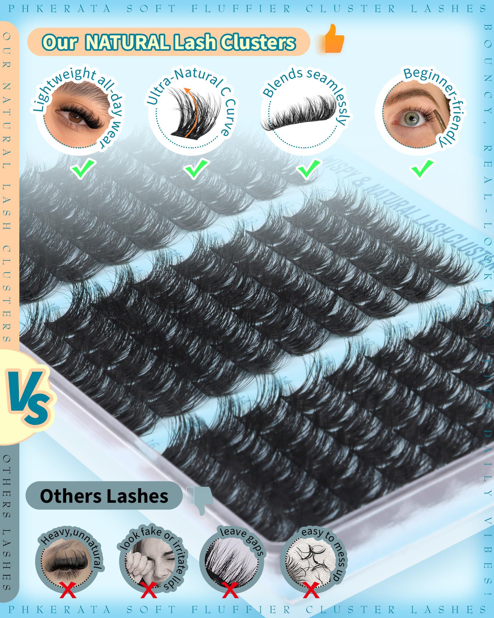 PHKERATA Premium Quality Synthetic fibers stay soft and reusable across wears.