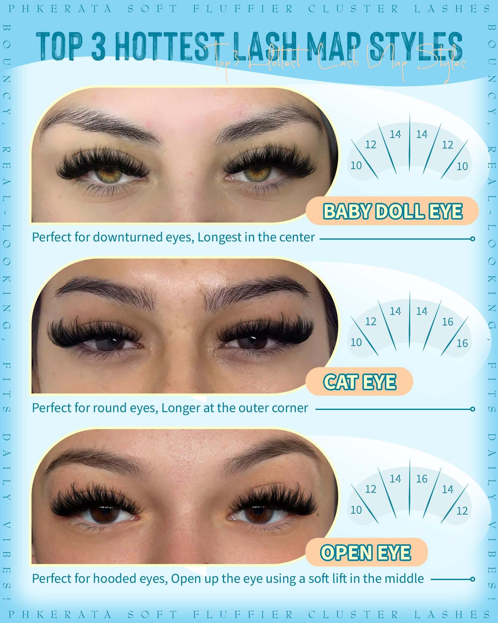 PHKERATA Soft Thin Band lashes provide all-day comfort with invisible band.