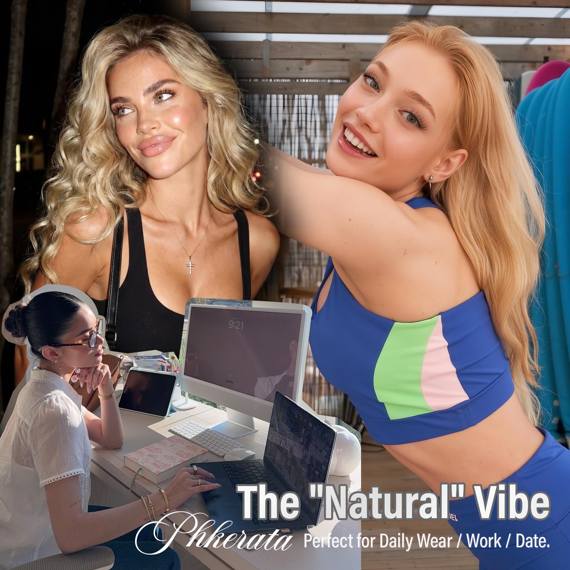PHKERATA ultra-light fibers keep comfort all day with natural look.