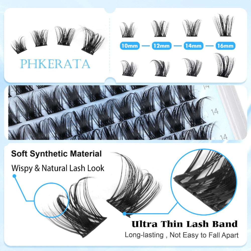 PHKERATA vegan fiber clusters offer lightweight fullness without heaviness.