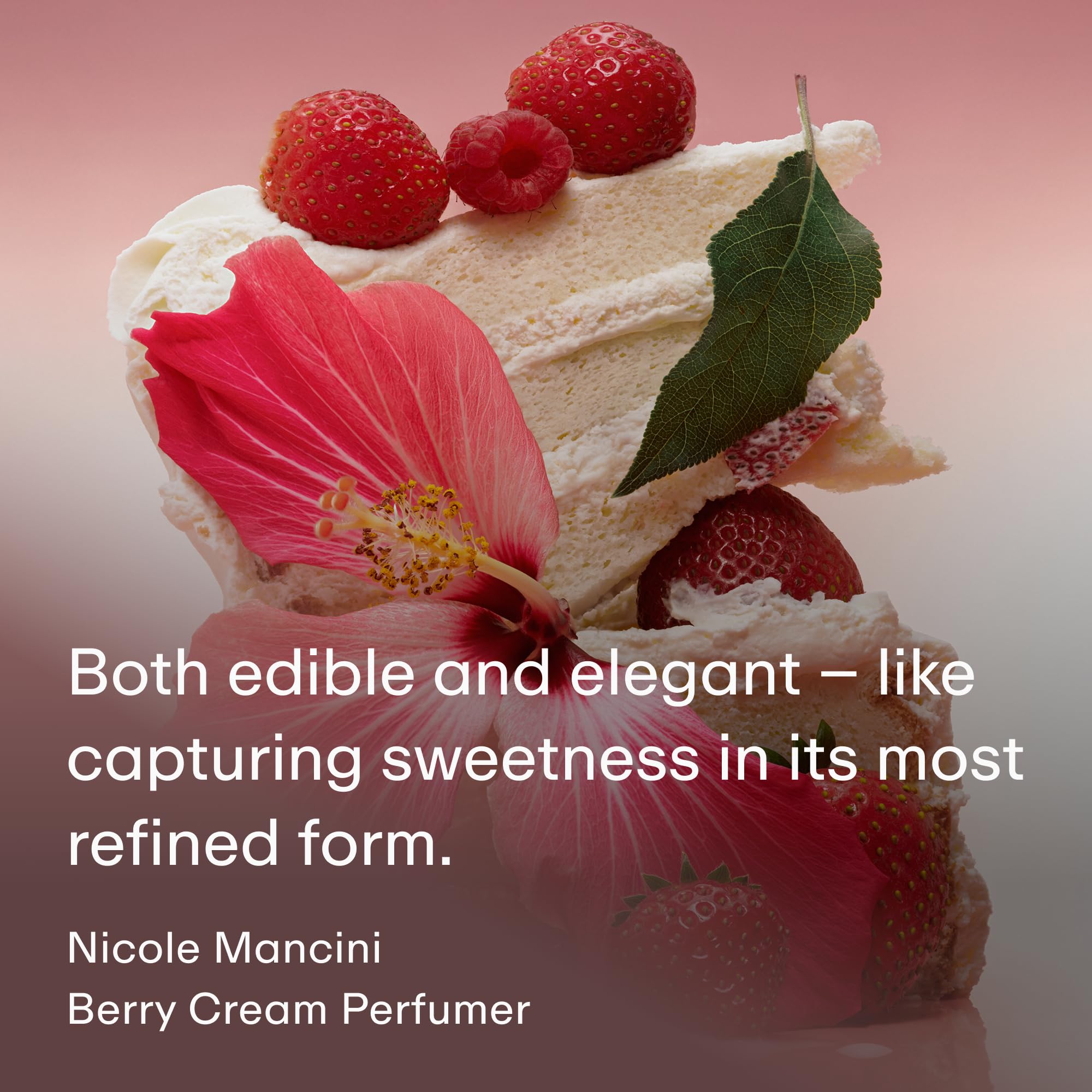 Vanilla bean note with sugared amber palette adds warmth and depth.