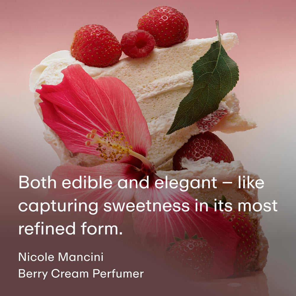Vanilla bean note with sugared amber palette adds warmth and depth.