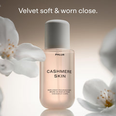 PHLUR Cashmere Skin mist on skin highlighting soft, close-to-body scent