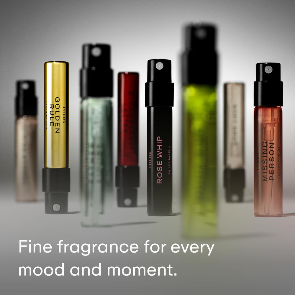 PHLUR Father Figure 2mL sample bottle for modern, confident everyday fragrance.