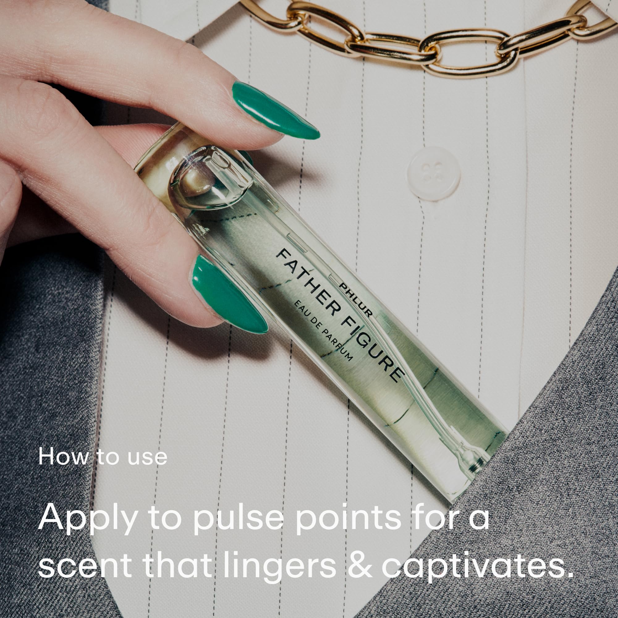 PHLUR Father Figure fragrance brief captures green fig essence and fresh opening