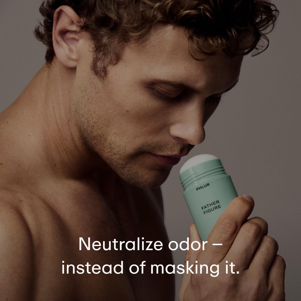 PHLUR Father Figure contains salicylic acid for odor control and moisture management.
