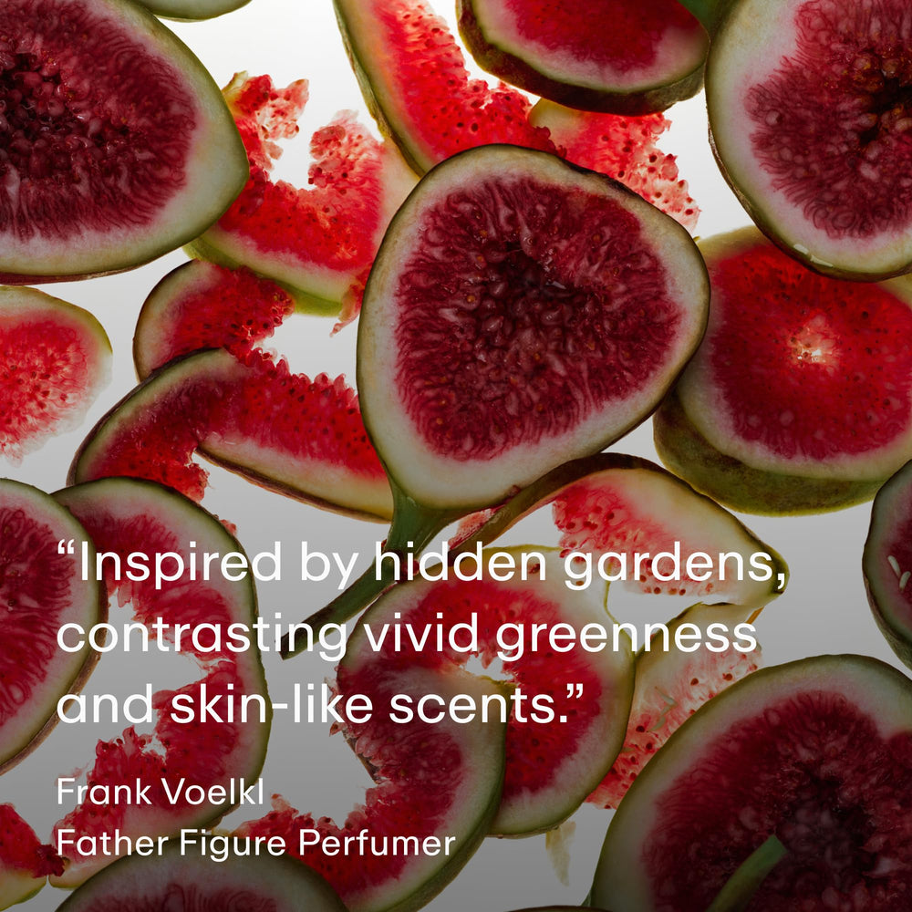 PHLUR fig-vanilla eau-de-parfum opening image highlights waterlily and cassis brightness