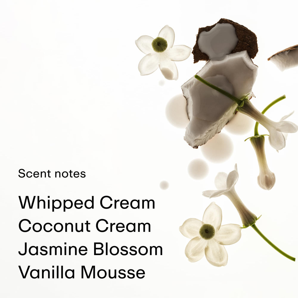 PHLUR Heavy Cream Body Mist applied to skin for a soft, lasting aroma.