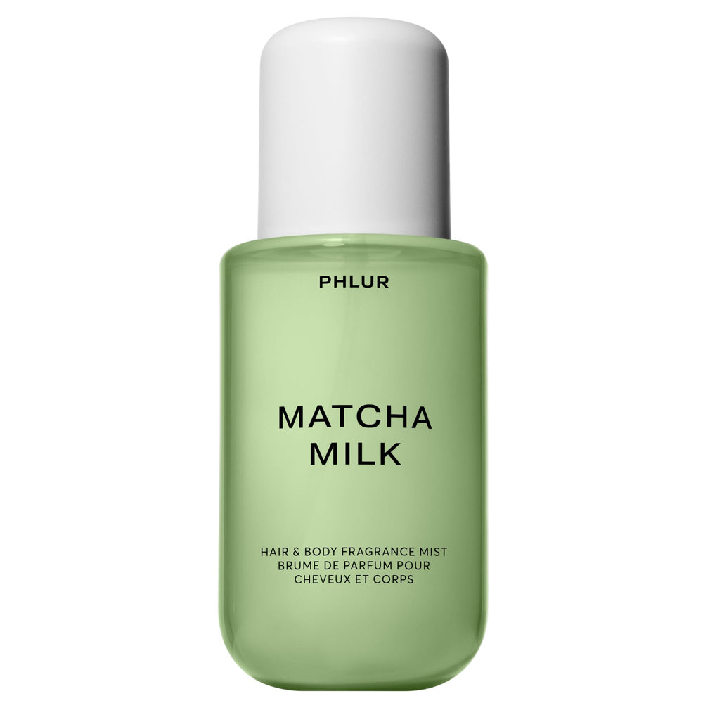 PHLUR Matcha Milk Bottle Pour shows crisp bergamot and tea opening