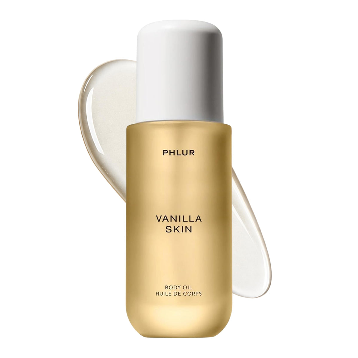 PHLUR Vanilla Skin Body Oil bottle, quick nourishment for dry skin