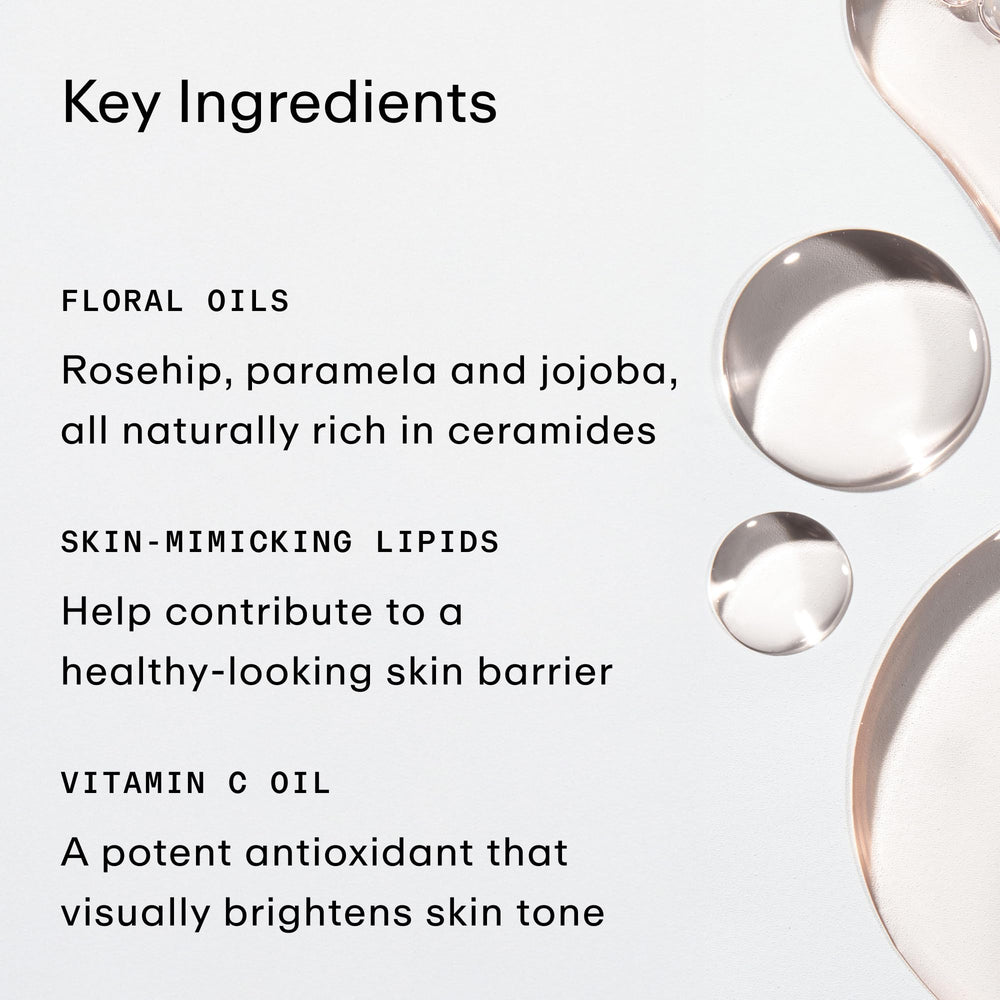 PHLUR Vanilla Skin Body Oil texture close-up highlights silky skin feel