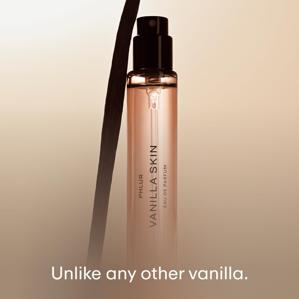PHLUR Vanilla Skin top notes with pink pepper and pink apple sparkle
