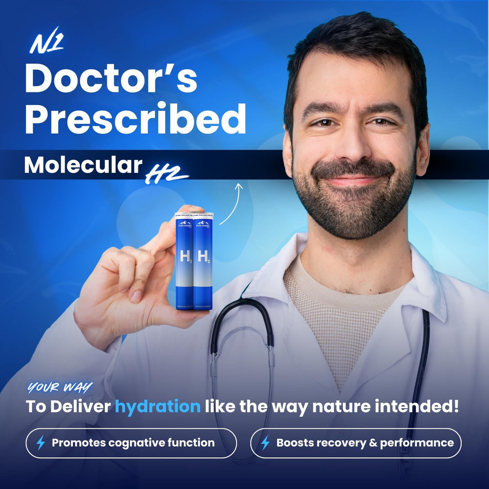 PHM tablets dissolving in water for quick hydration preparation.