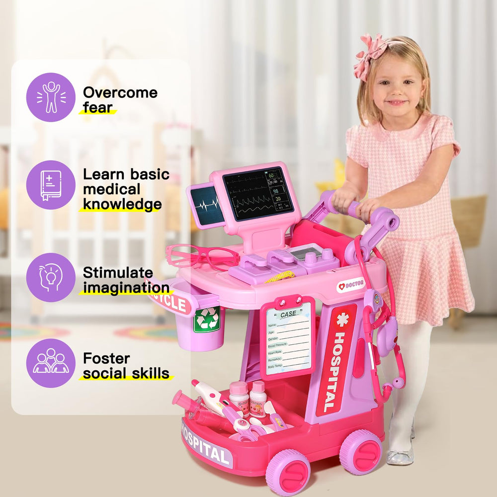 Phobby Doctor Kit pink defibrillator toy sparks dramatic storytelling