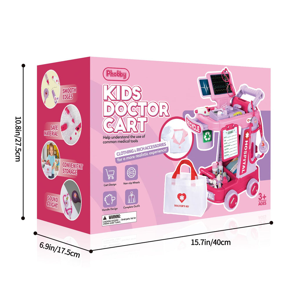 Phobby Doctor Kit pink gift idea promotes creative pretend play