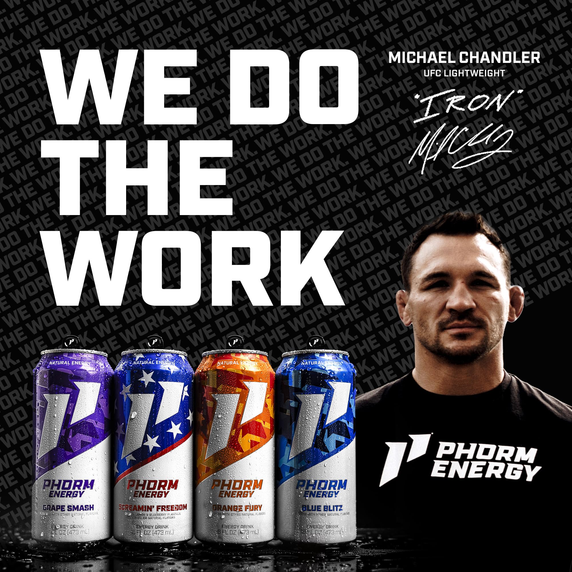 Phorm Energy Grape Smash can graphic communicates sugar-free energy and vegan ingredients