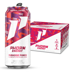 PHORM ENERGY Paradise Punch can provides bold flavor and clean energy for busy mornings.